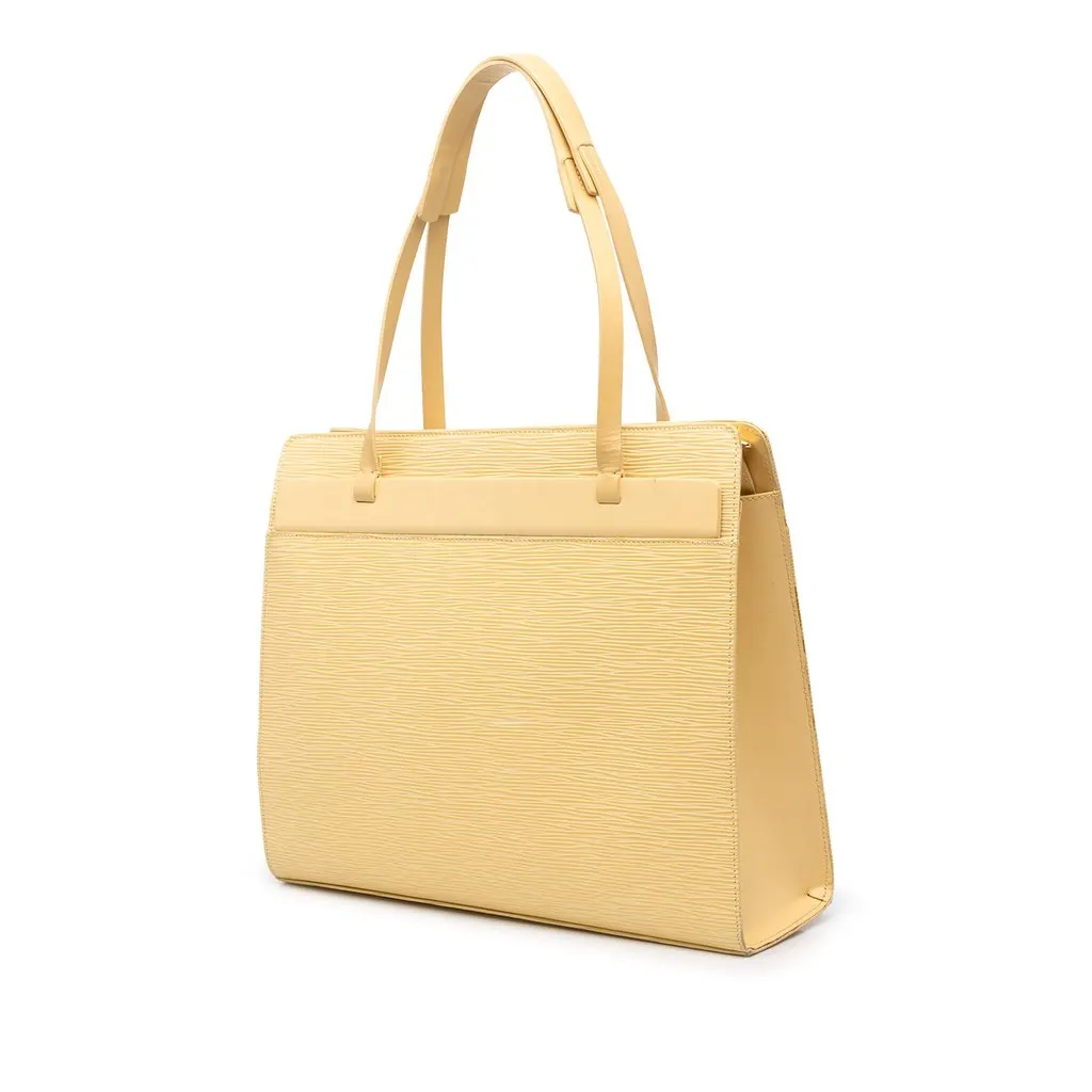 Louis Vuitton Epi Croisette PM Yellow Leather Good - Back View