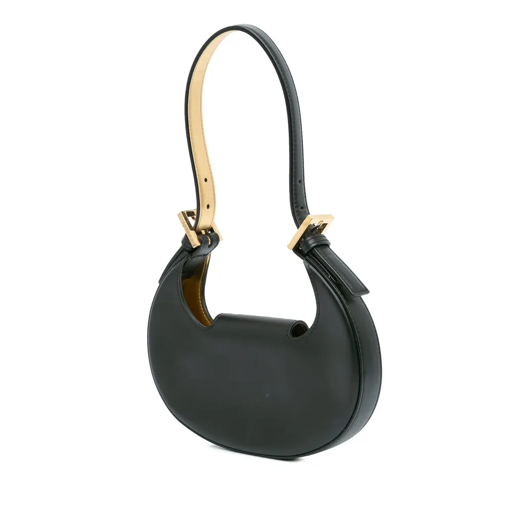 Fendi Mini Leather Cookie Hobo Black Leather Very good - Back View