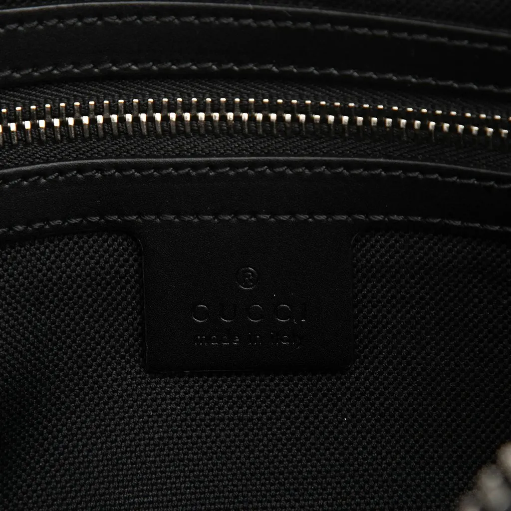 Gucci GG Supreme Web Belt Bag Black Canvas Very good - Box View