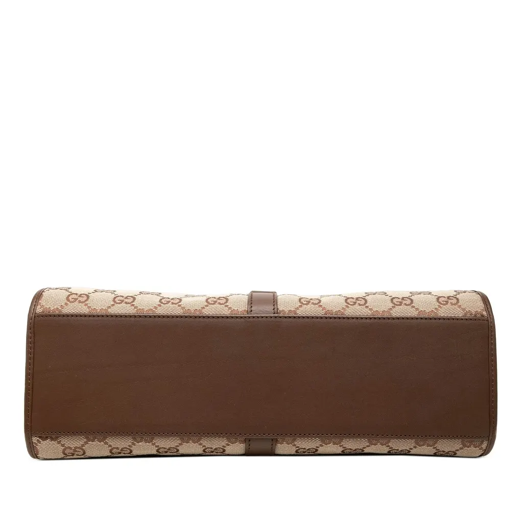 Gucci GG Canvas Jackie Bardot Shoulder Bag Brown Canvas Very good - Inside View
