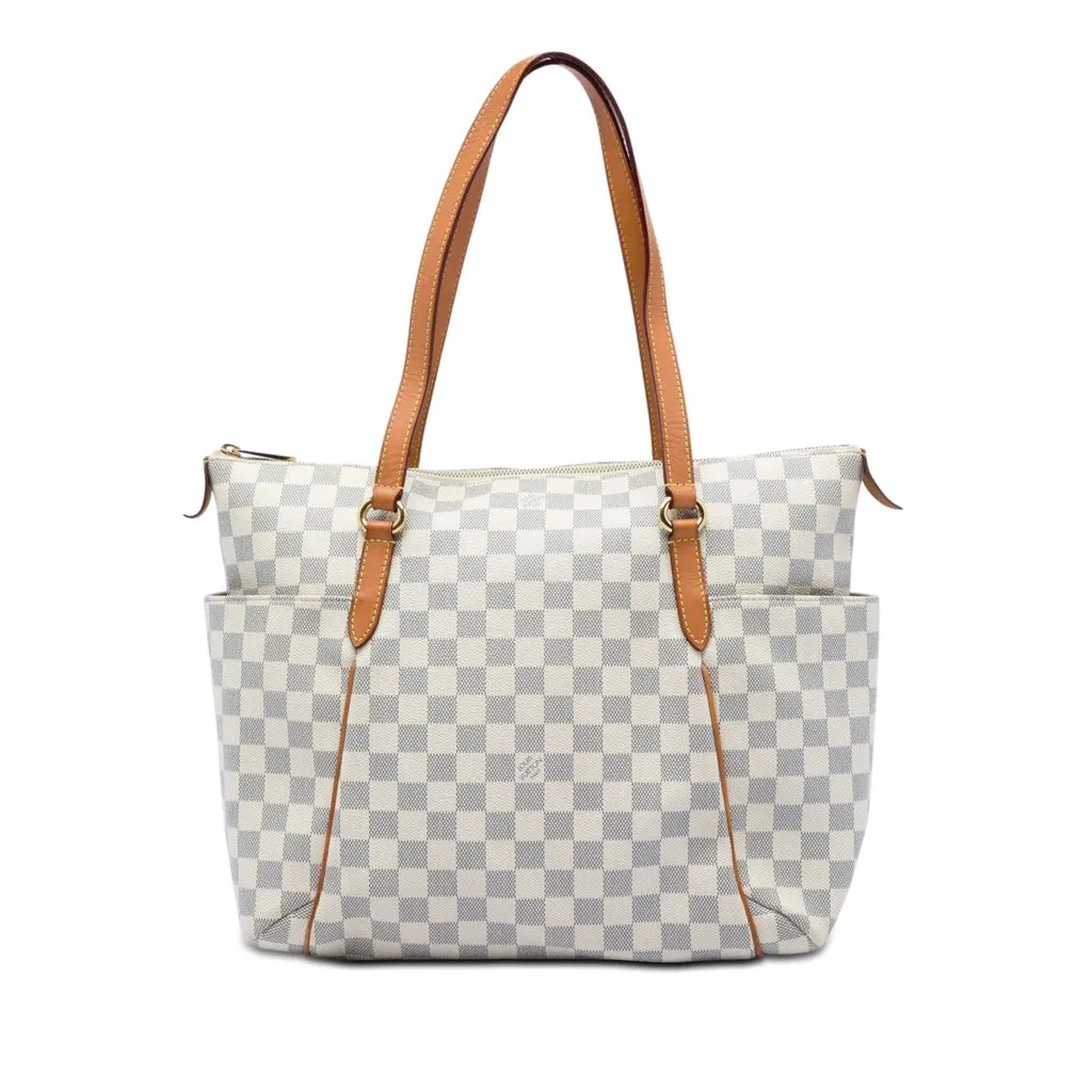 Louis Vuitton Damier Azur Totally MM White Canvas Very good - Front View