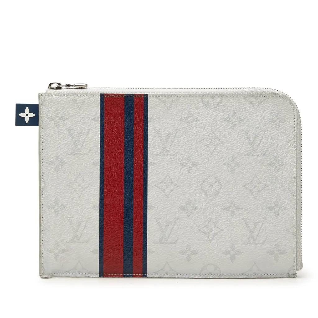 Louis Vuitton Monogram White Pochette Jour PM White Canvas Very good - Front View