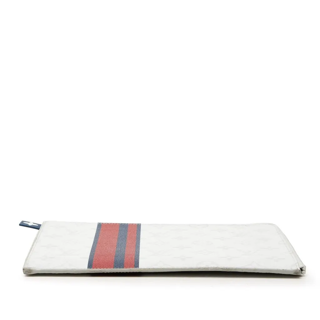 Louis Vuitton Monogram White Pochette Jour PM White Canvas Very good - Inside View