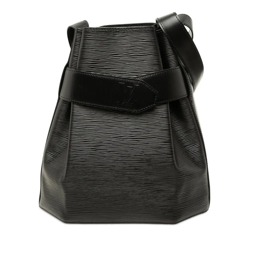 Louis Vuitton Epi Sac D Epaule PM Black Leather Very good - Front View