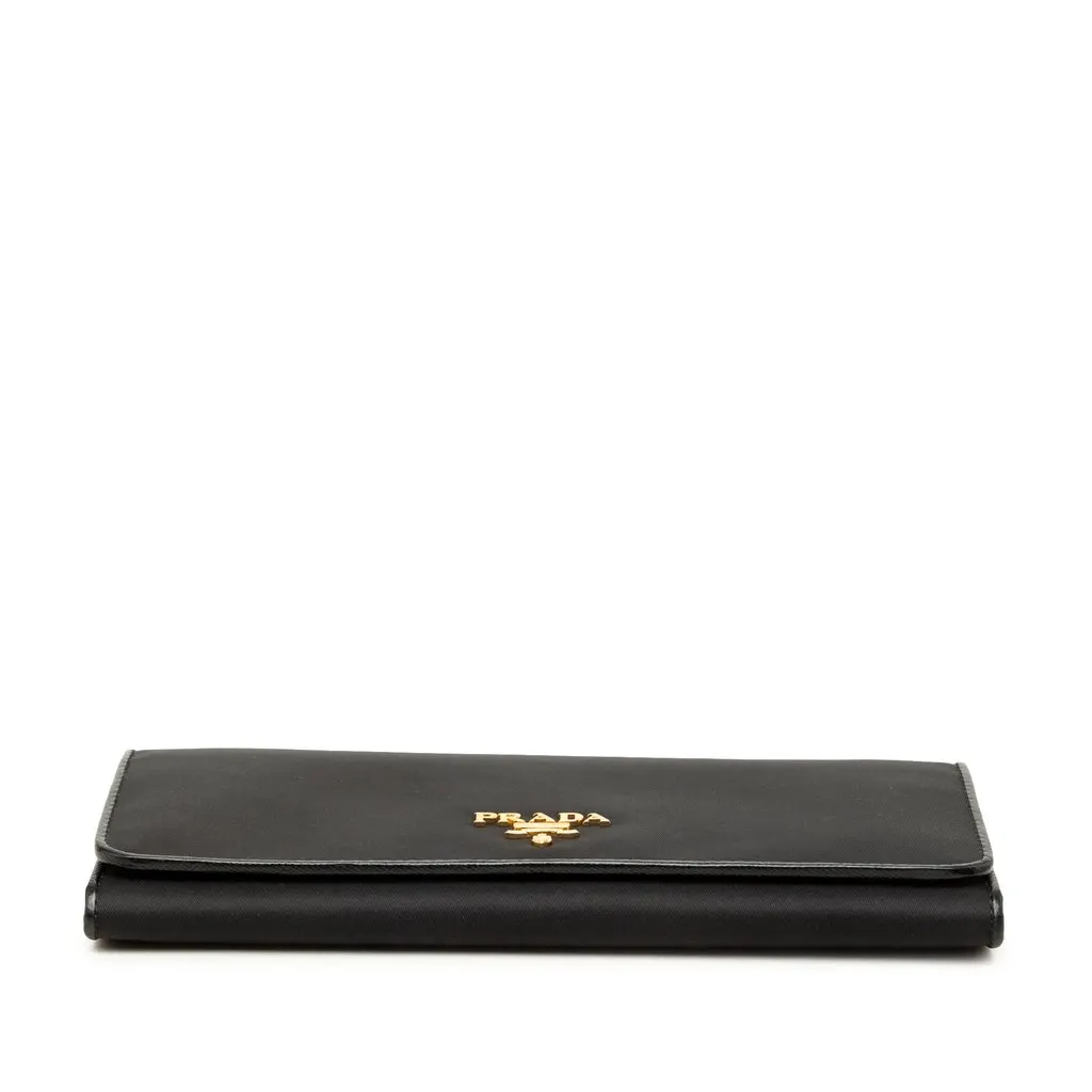 Prada Tessuto Long Wallet Black Polyamide Very good - Inside View