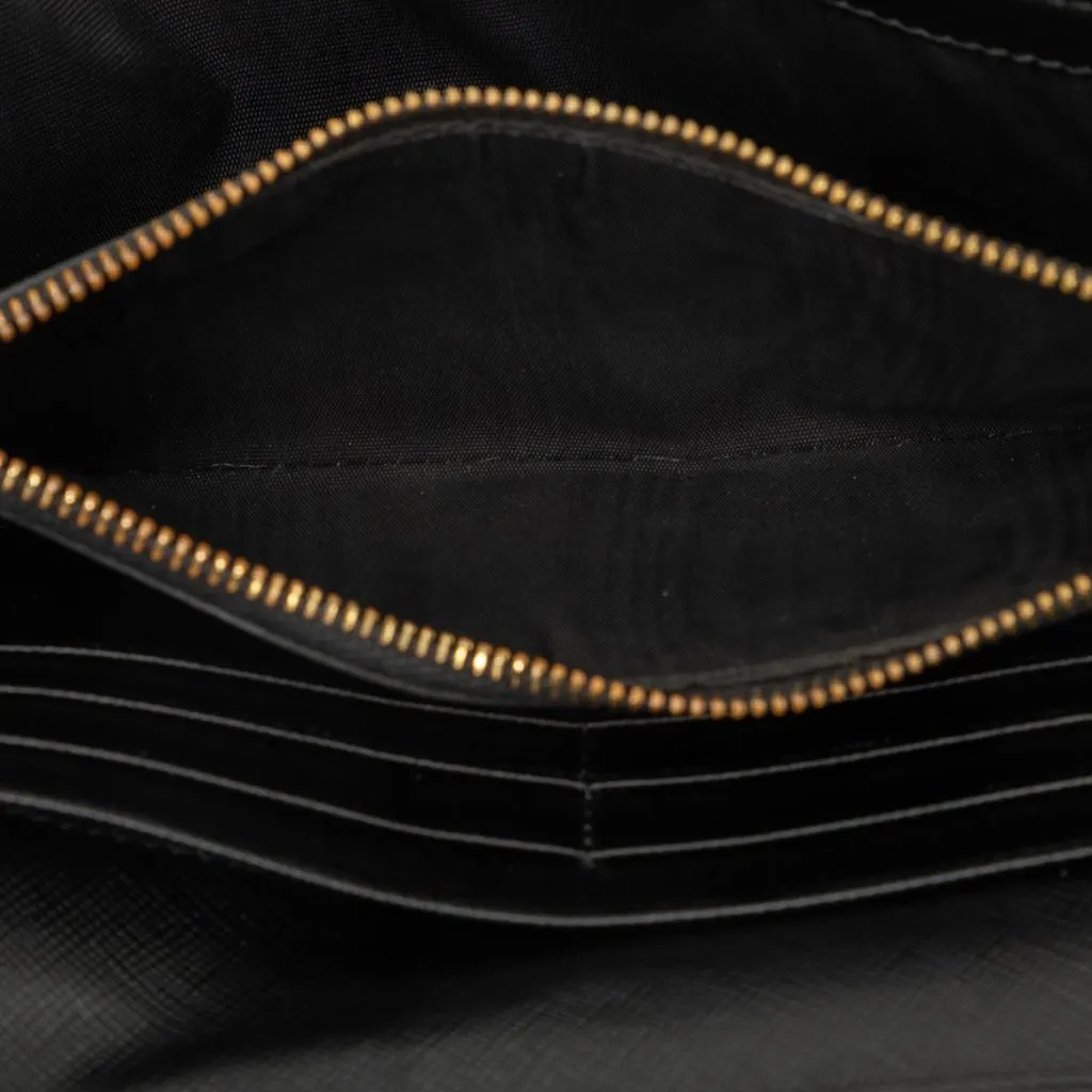 Prada Tessuto Long Wallet Black Polyamide Very good - Box View