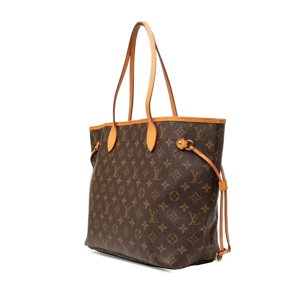 Louis Vuitton Monogram Neverfull MM Brown Very good - Back View