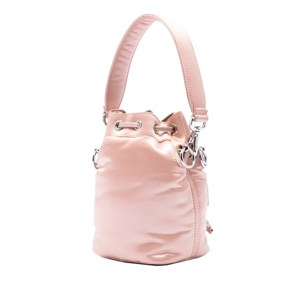 Fendi Mini Satin Mon Tresor Bucket Bag Pink Very good - Back View