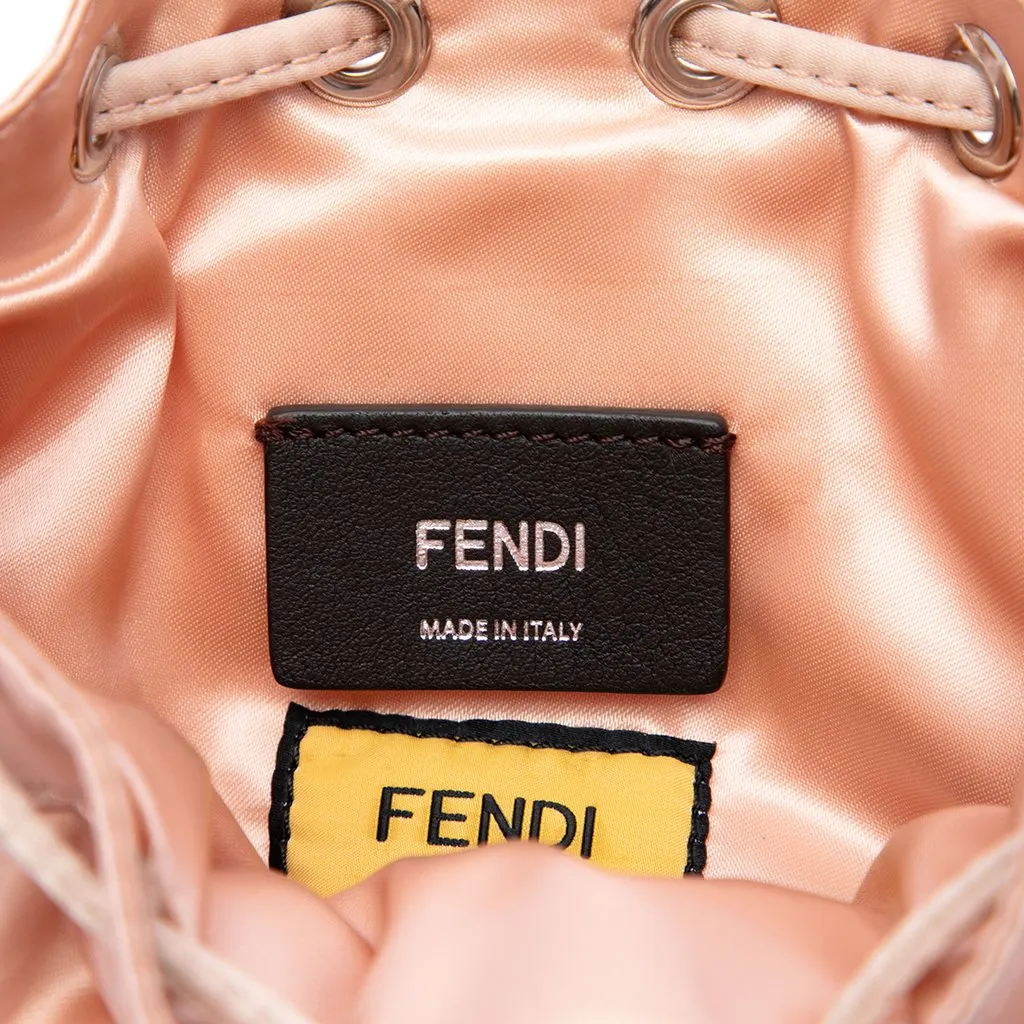 Fendi Mini Satin Mon Tresor Bucket Bag Pink Very good - Box View