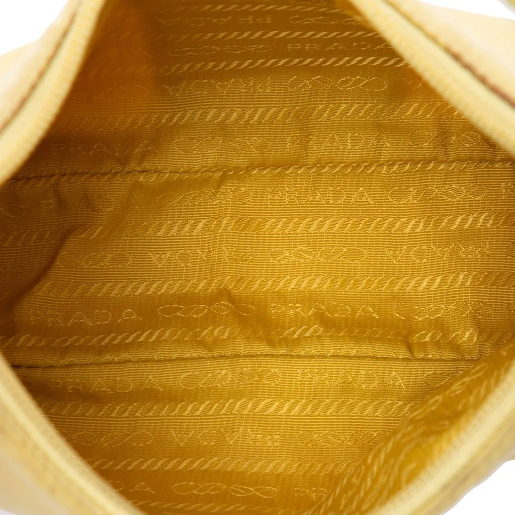 Prada Mini Tessuto Re Edition 2000 Shoulder Bag Yellow Polyamide Very good - Model View