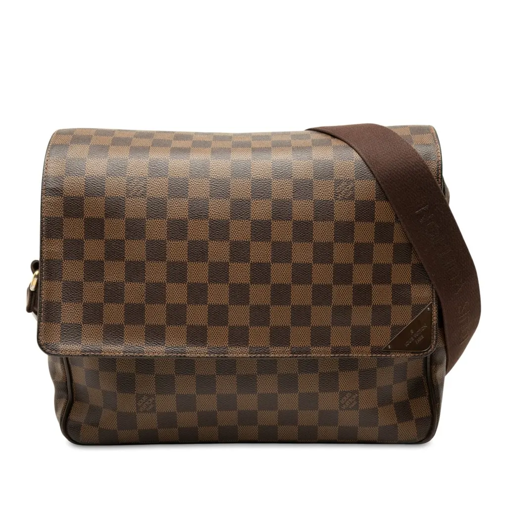 Louis Vuitton Damier Ebene Shelton MM Brown Canvas Very good - Front View