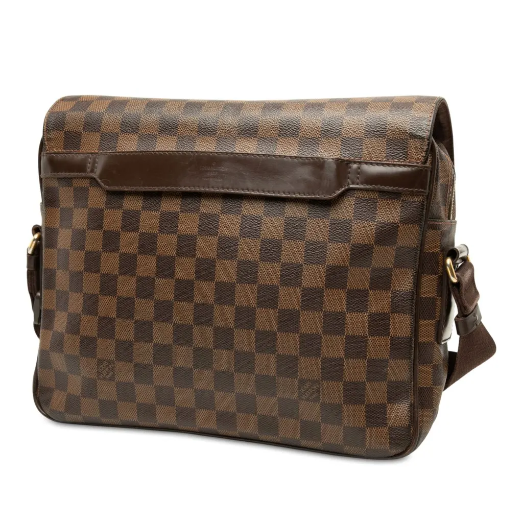 Louis Vuitton Damier Ebene Shelton MM Brown Canvas Very good - Back View