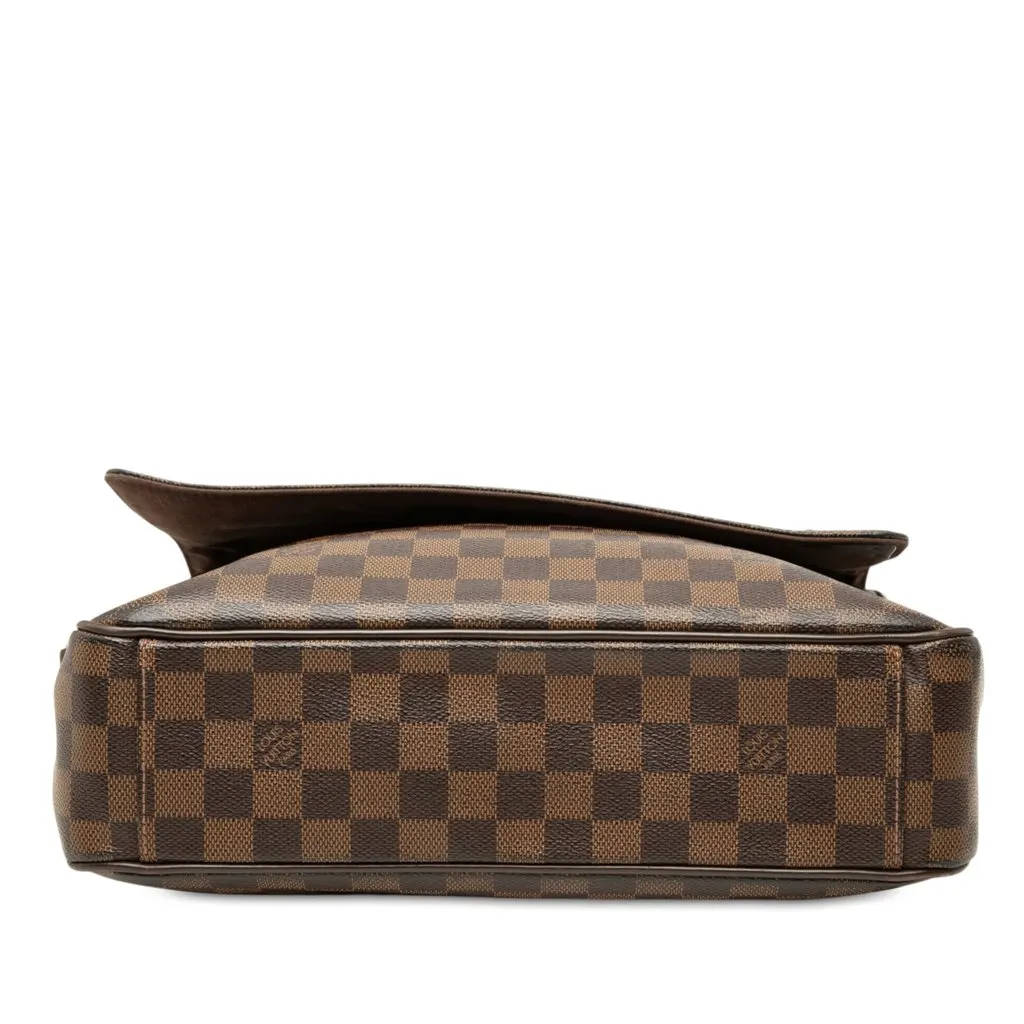 Louis Vuitton Damier Ebene Shelton MM Brown Canvas Very good - Inside View