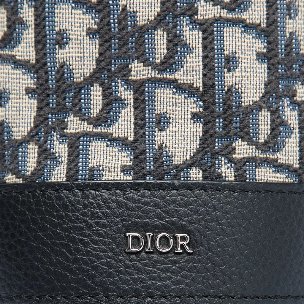 Dior Oblique Canvas Thermo Bottle Holder Blue Canvas Very good - Box View