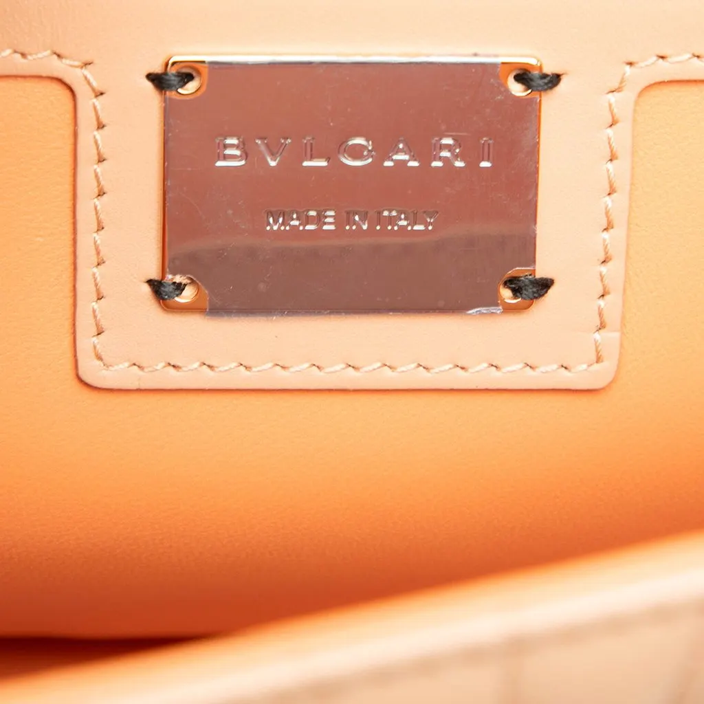 Bvlgari Medium Quilted Calfskin Diamond Blast Serpenti Forever Shoulder Bag Beige Leather Very good - Box View