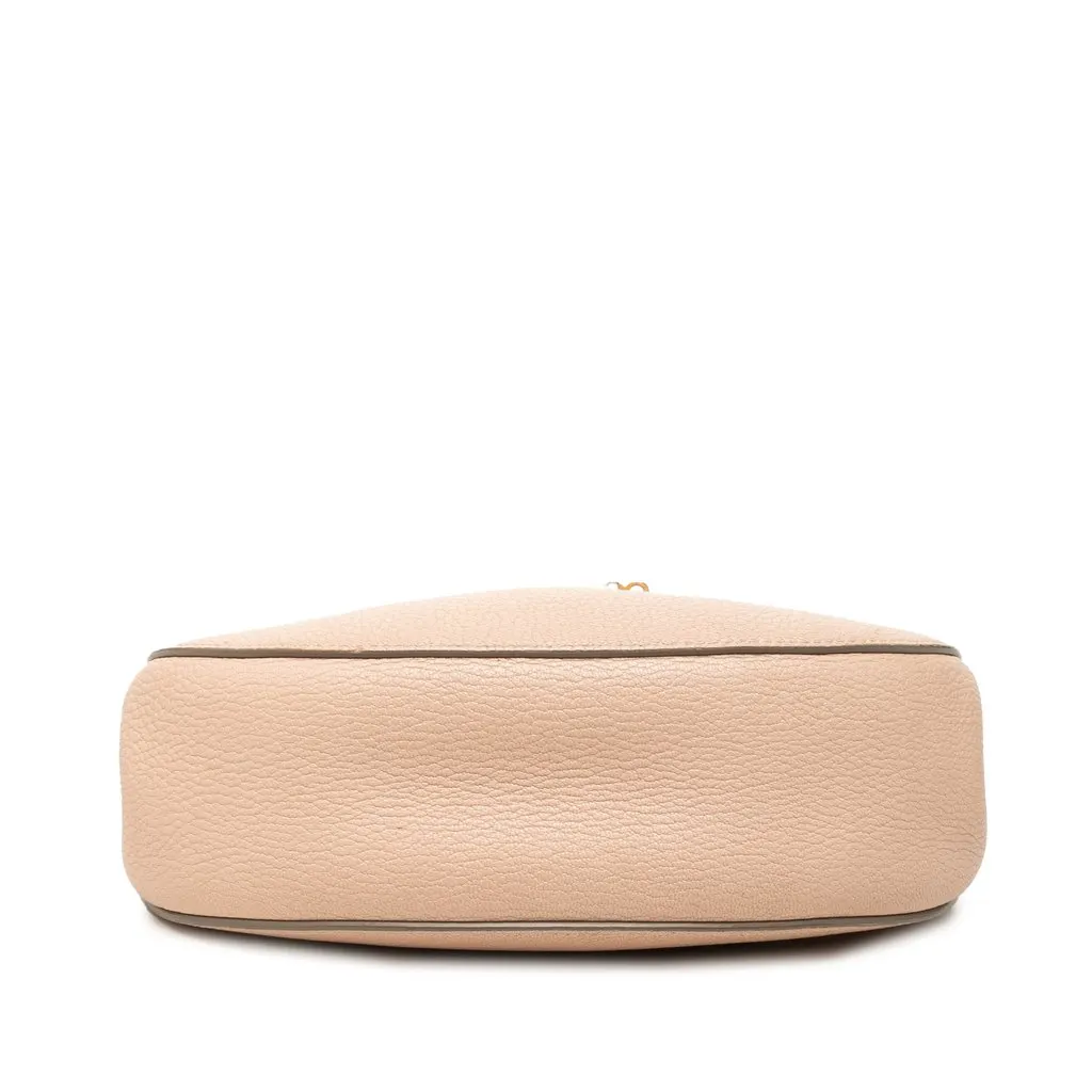 Chloé Small Leather Drew Crossbody Pink Leather Good - Inside View