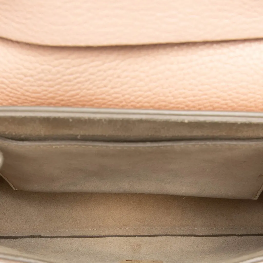 Chloé Small Leather Drew Crossbody Pink Leather Good - Model View