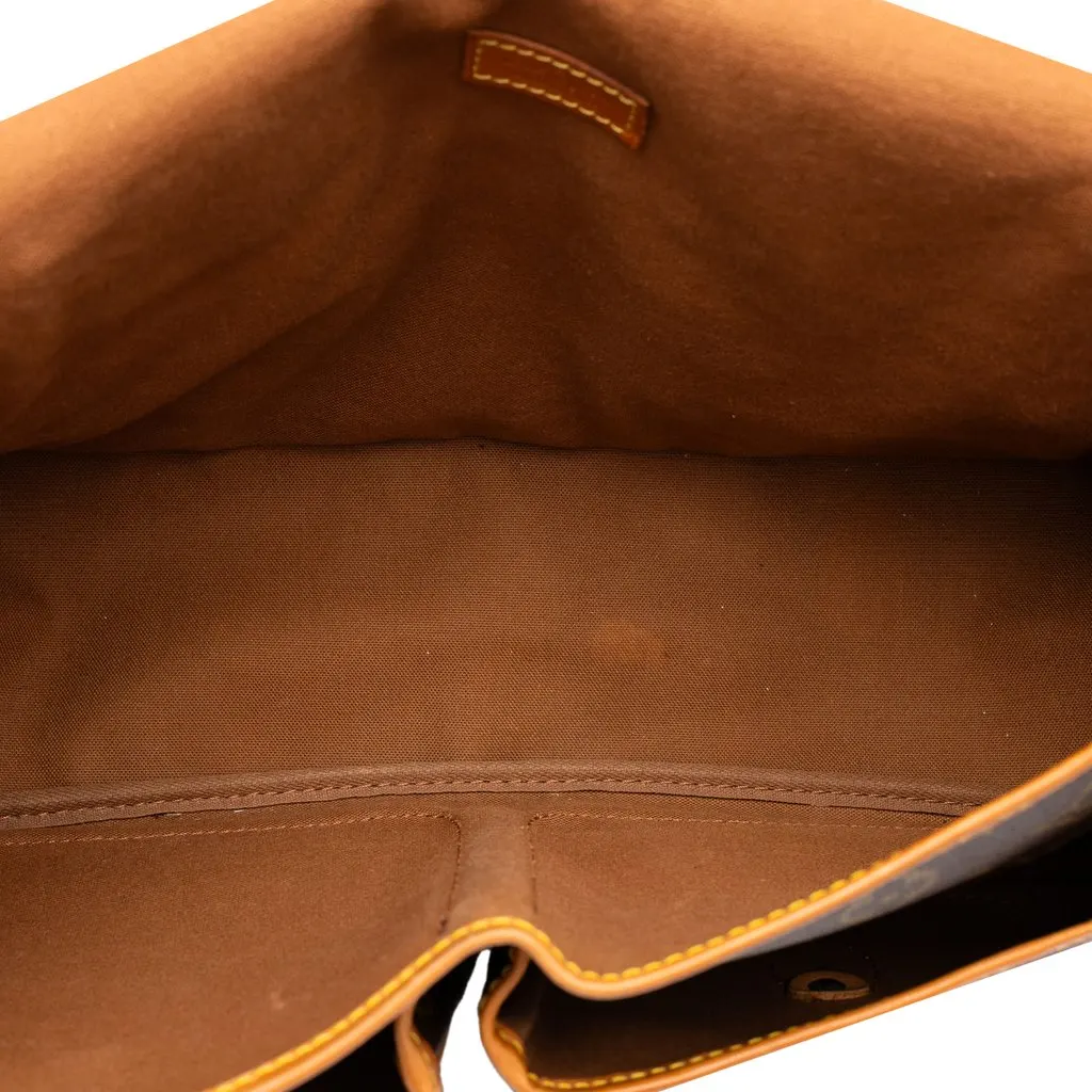 Louis Vuitton Monogram Sac Gibeciere MM Brown Canvas Good - Model View