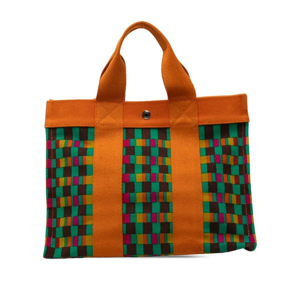 Hermès Multicolor Printed Canvas Fourre Tout MM MultiColor Very good - Front View
