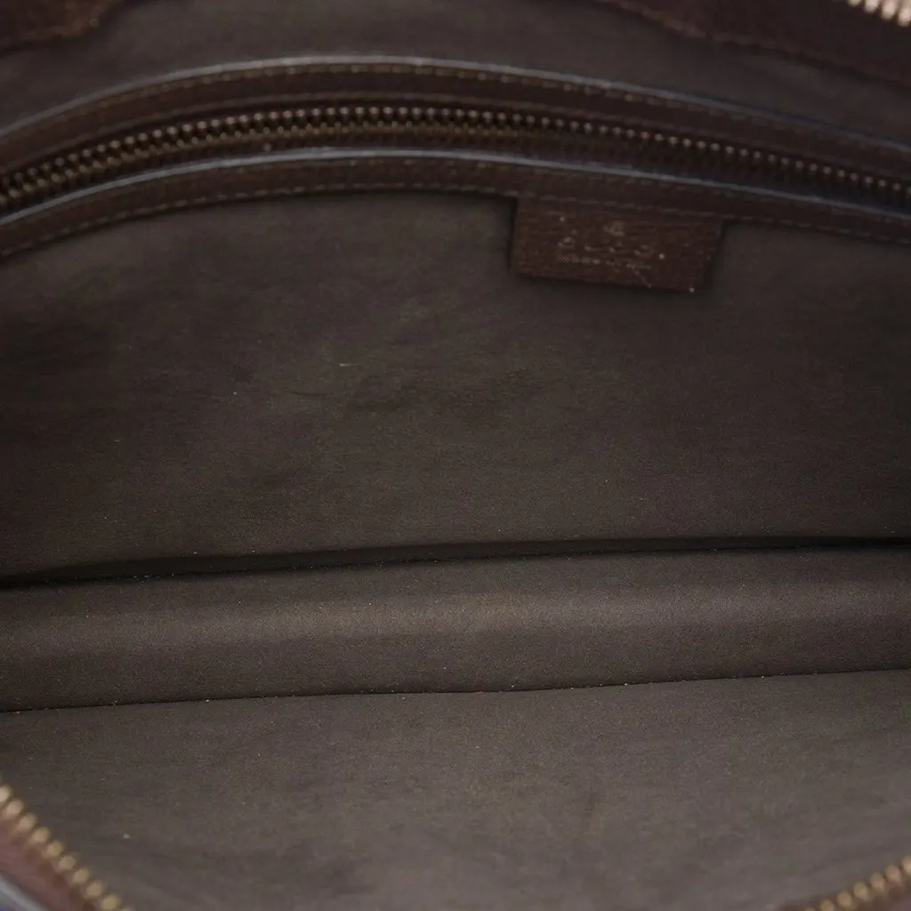 Gucci GG Supreme Web Butterfly Clutch Beige Very good - Model View