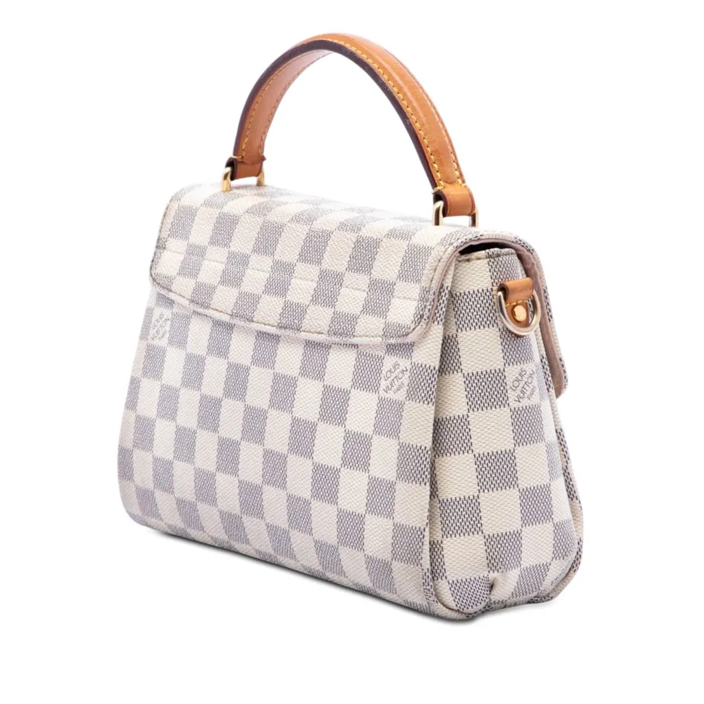 Louis Vuitton Damier Azur Croisette White Canvas Very good - Back View