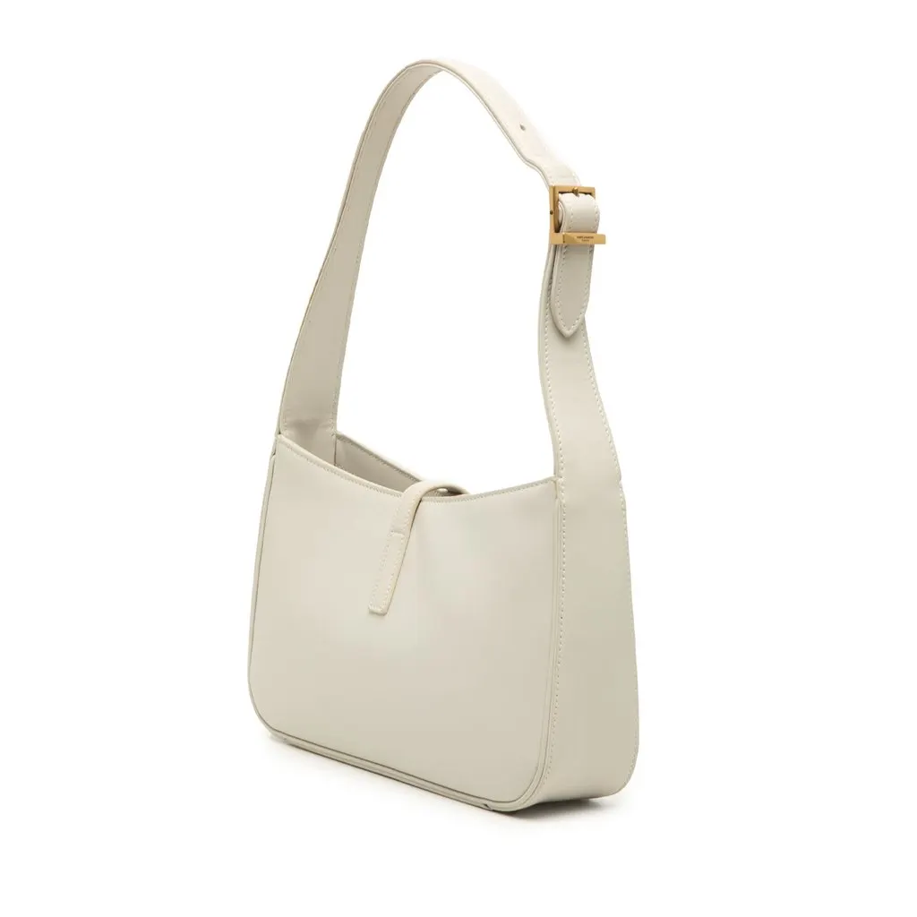 Saint Laurent Smooth Calfskin Le 5 a 7 White Leather Very good - Back View