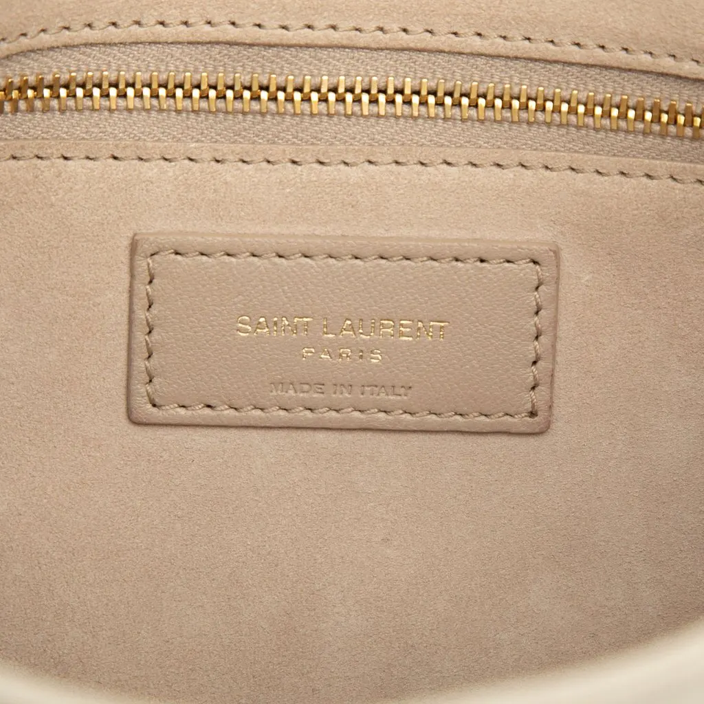 Saint Laurent Smooth Calfskin Le 5 a 7 White Leather Very good - Box View