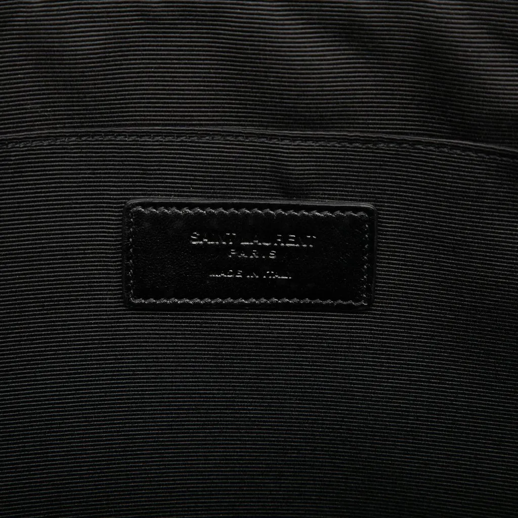 Saint Laurent Croc Embossed Leather Document Holder Black Leather Very good - Box View