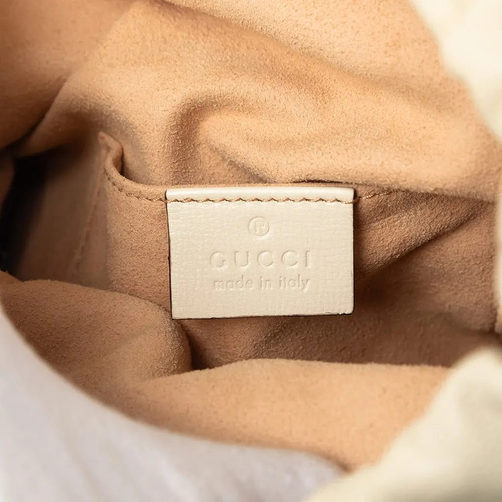 Gucci Calfskin Horsebit 1955 Bucket Bag White Leather Very good - Box View