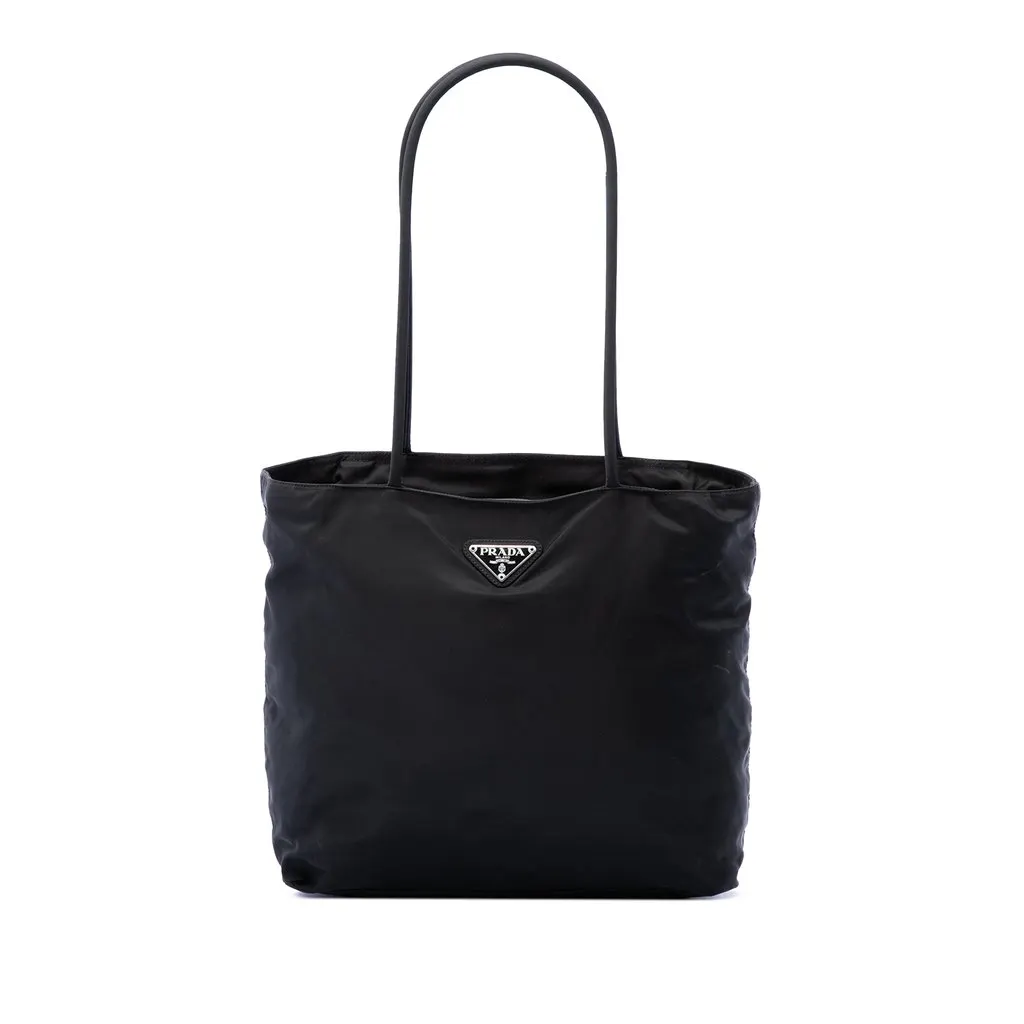 Prada Tessuto Zip Top Tote Black Very good - Front View