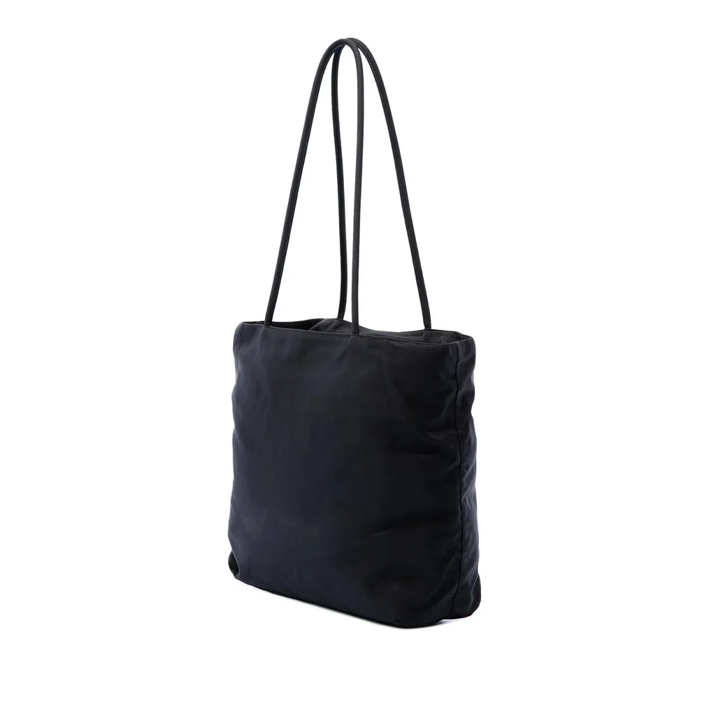 Prada Tessuto Zip Top Tote Black Very good - Back View