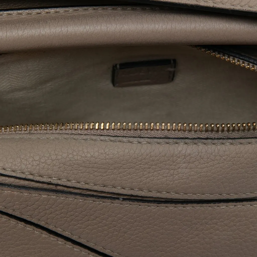 Loewe Mini Calfskin Puzzle Satchel Brown Leather Very good - Box View