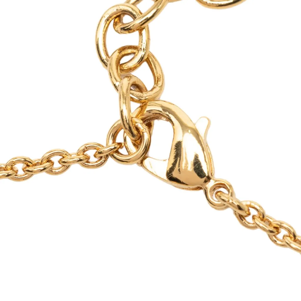 Louis Vuitton Gold Plated Essential V Bracelet Gold Metal Very good - Box View