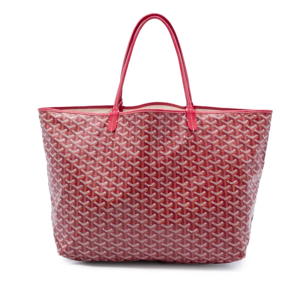 Goyard Goyardine Saint Louis GM Red Canvas Good - Front View
