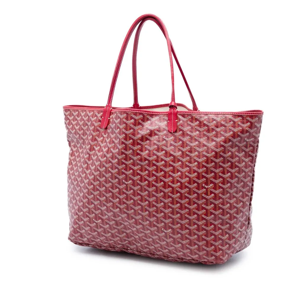Goyard Goyardine Saint Louis GM Red Canvas Good - Back View