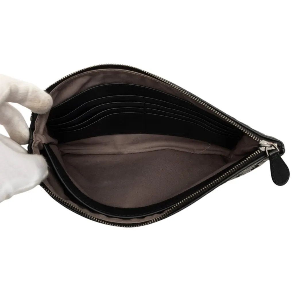 Bottega Veneta Nappa Intrecciato Clutch Black Leather Very good - Model View