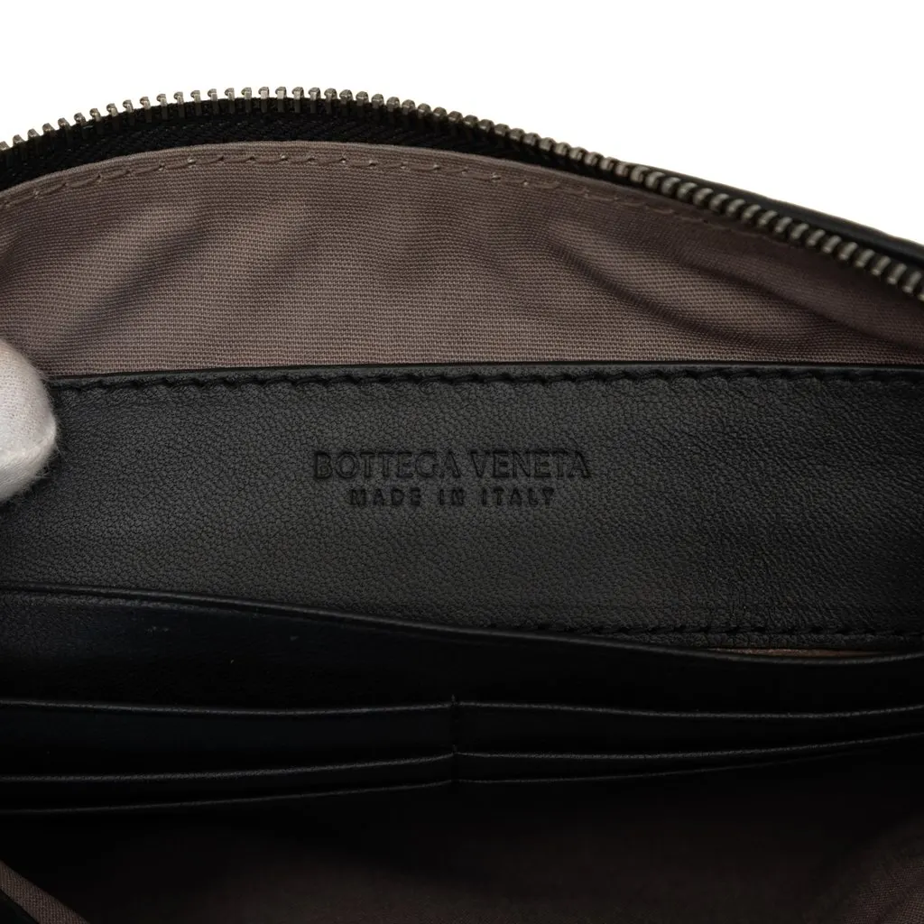 Bottega Veneta Nappa Intrecciato Clutch Black Leather Very good - Box View