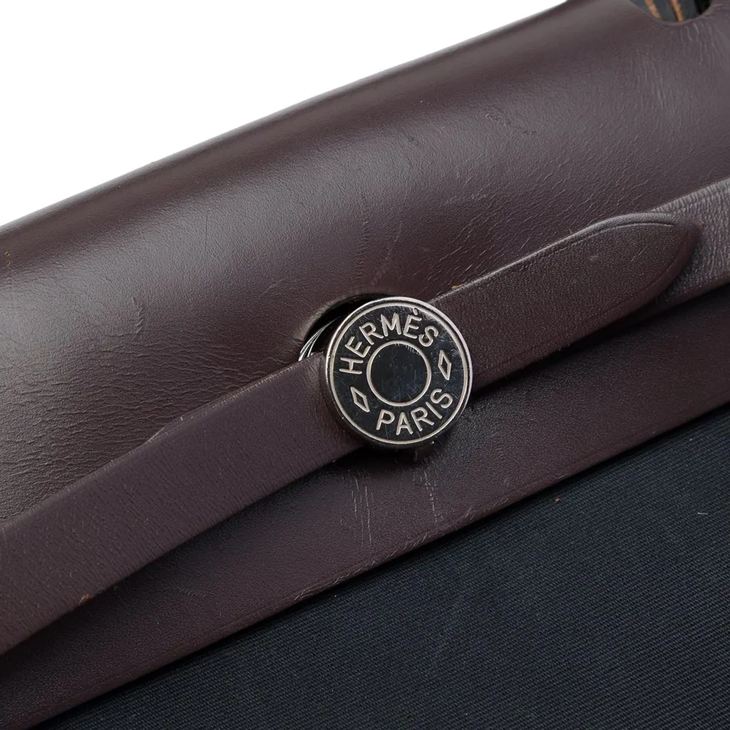 Hermès Toile Herbag Zip 31 Black Canvas Very good - Box View