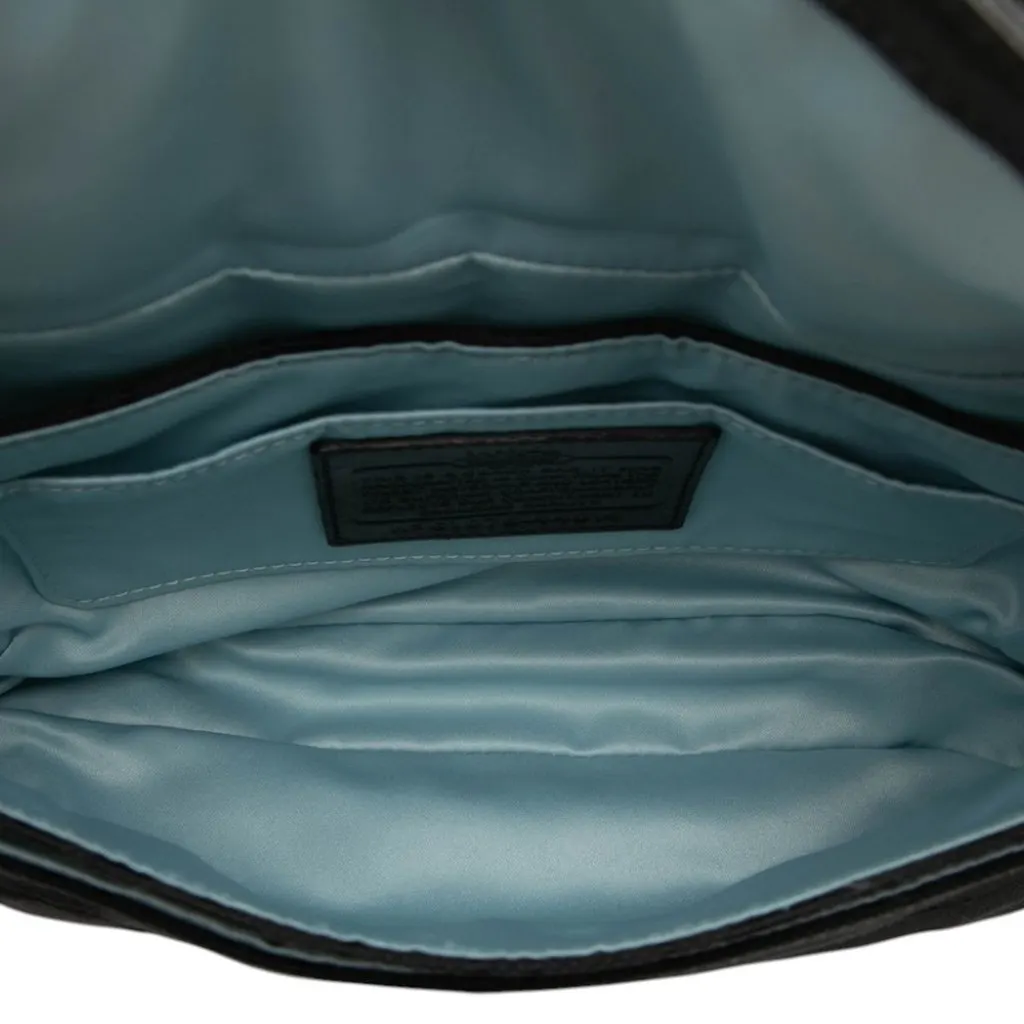 Coach Signature Canvas Chelsea Flap Black Canvas Very good - Model View