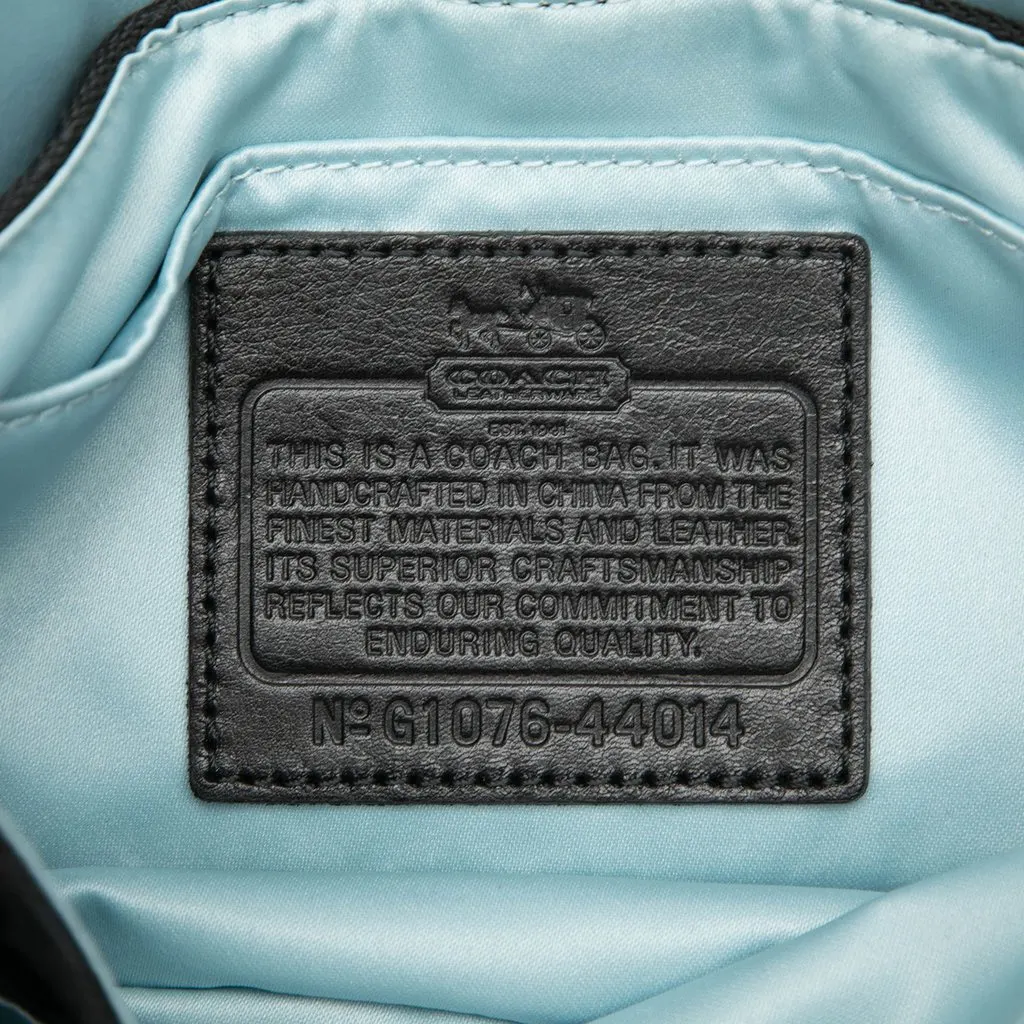 Coach Signature Canvas Chelsea Flap Black Canvas Very good - Box View