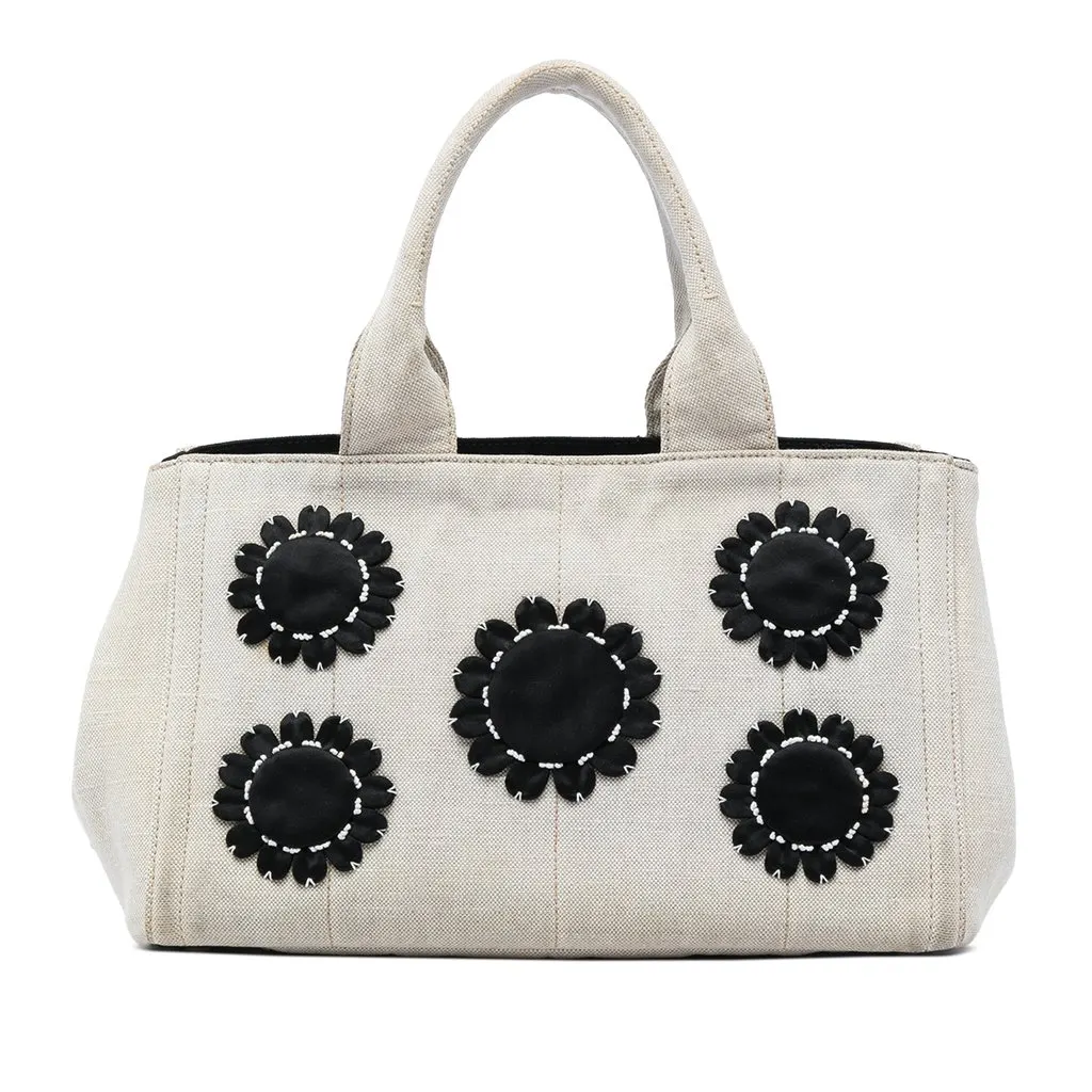 Prada Canvas Canapa Mistolino Tote Brown Very good - Front View