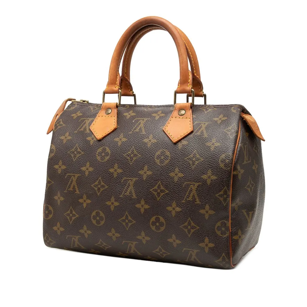 Louis Vuitton Monogram Speedy 25 Brown Good - Back View