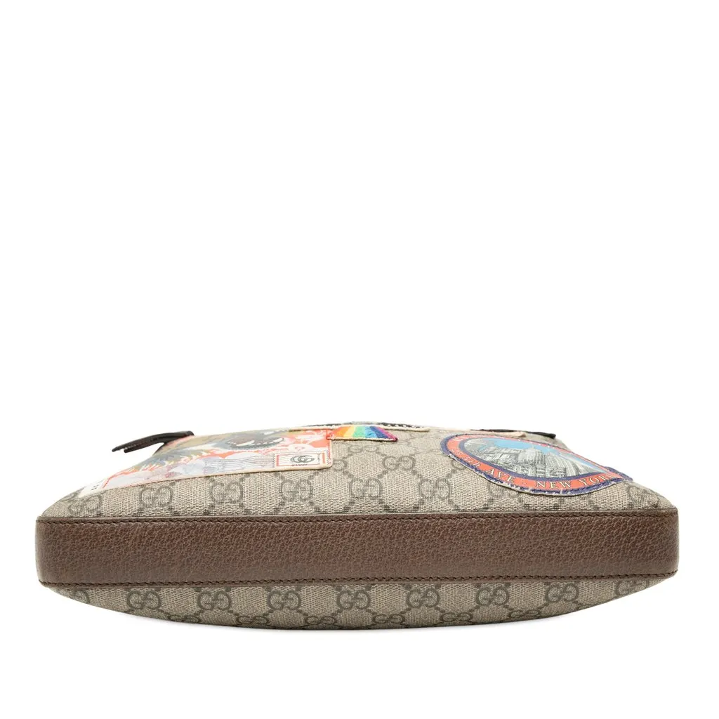 Gucci GG Supreme Web Courrier Crossbody Beige Good - Inside View