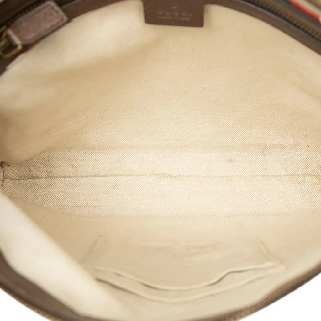 Gucci GG Supreme Web Courrier Crossbody Beige Good - Model View