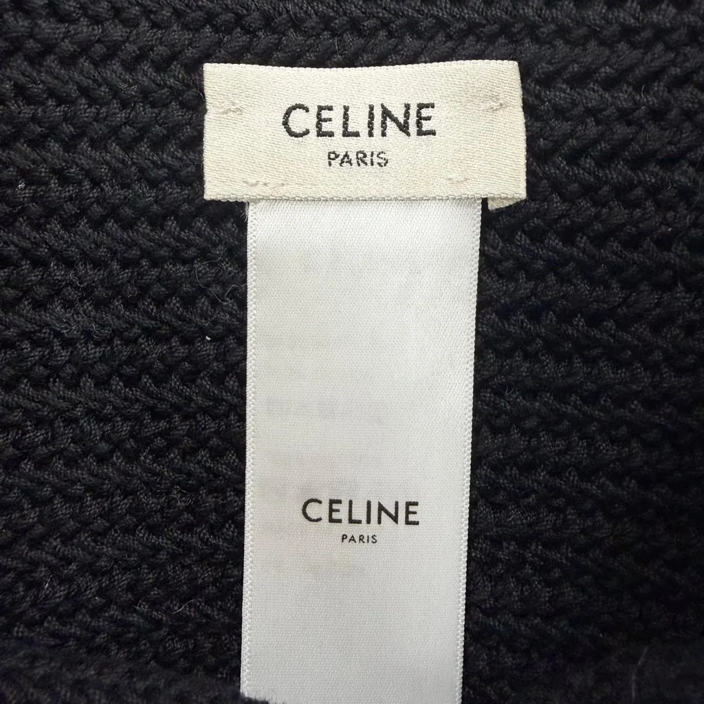 Celine Crocheted Cotton Crossbody Black Very good - Box View