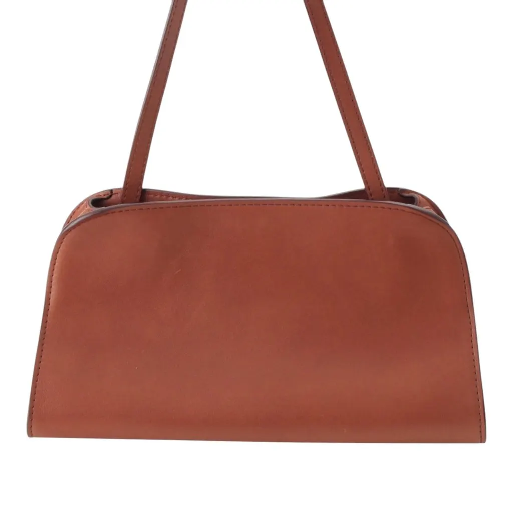 The Row Leather Peggy Convertible Clutch Red Leather Very good - Back View