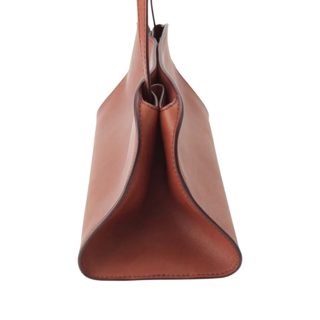 The Row Leather Peggy Convertible Clutch Red Leather Very good - Model View