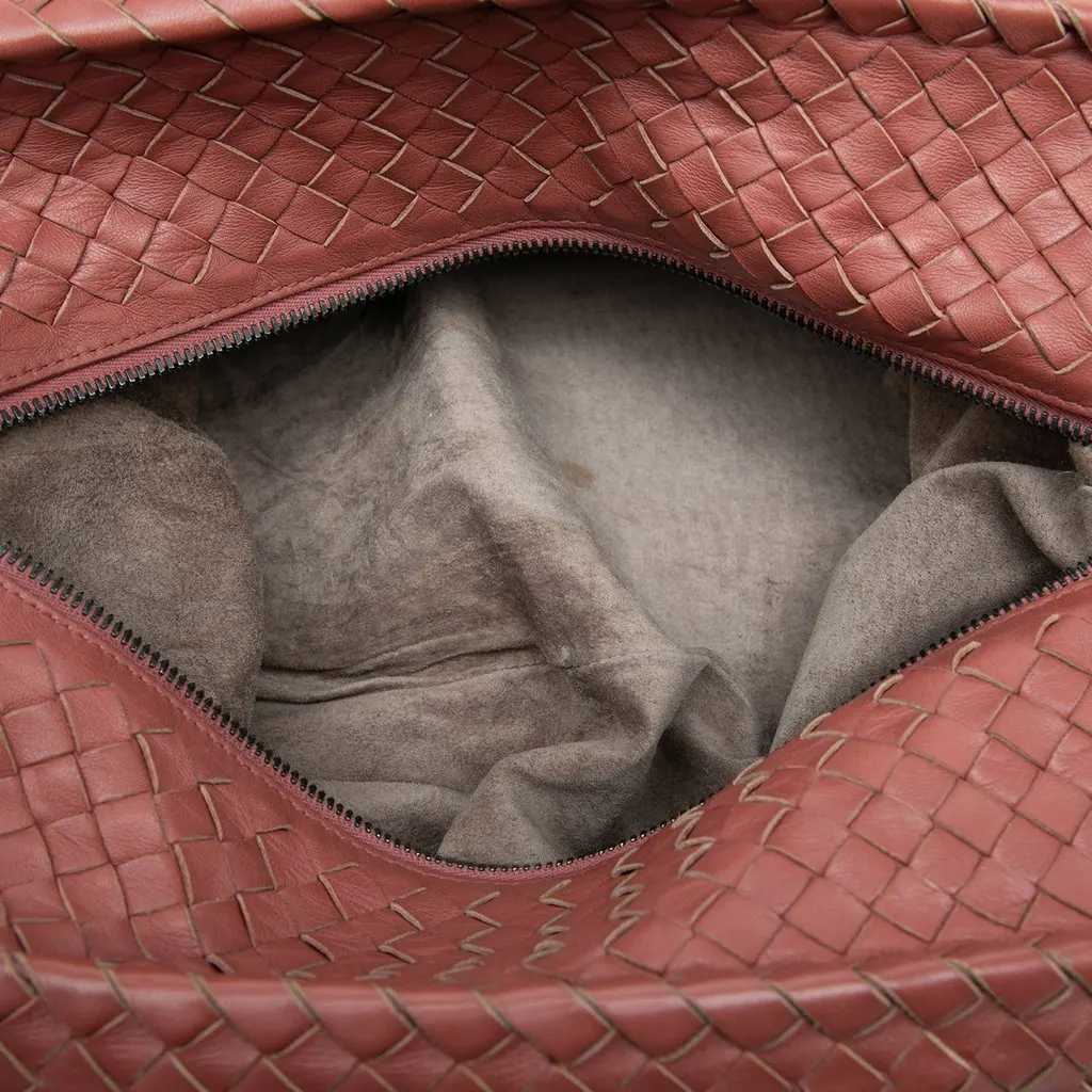 Bottega Veneta Nappa Intrecciato Brick Tote Red Leather Very good - Model View