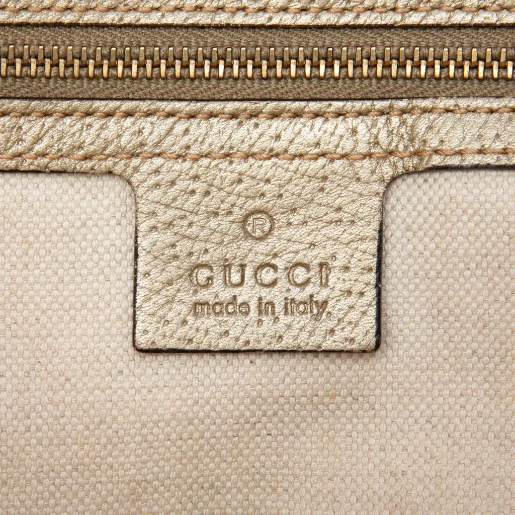 Gucci Medium GG Canvas Bree Fold Over Tote Beige Very good - Box View