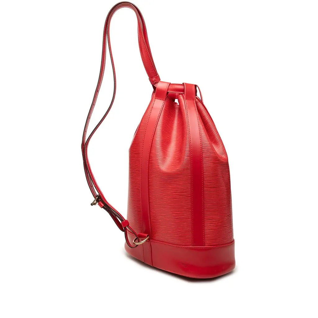 Louis Vuitton Epi Randonnee PM Red Leather Good - Back View